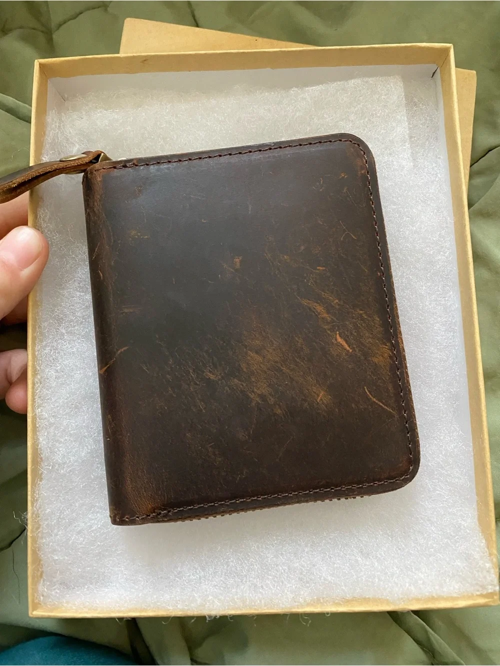 Lone Deer Leather Co Zippered wallet